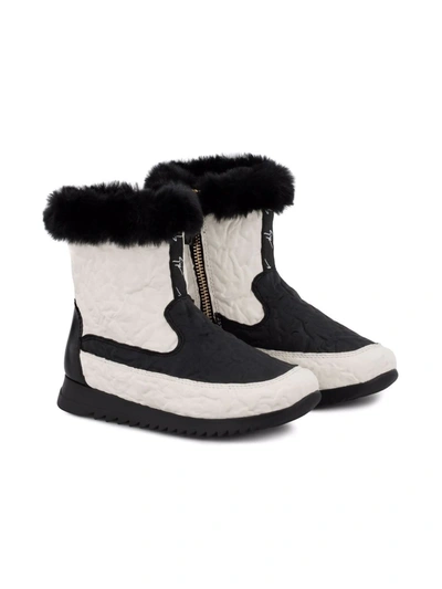 Giuseppe Junior Kids' Sammy Jr Snow Boots In Black