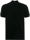 Fendi Printed Ff Detailed Polo Shirt In Black