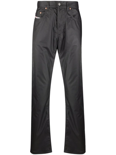 Diesel Dxd-22-p07 Coated Trousers In Grey