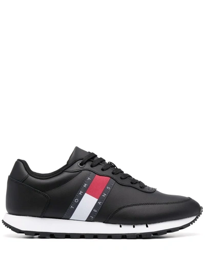 Tommy Jeans Runner Low-top Sneakers In Black