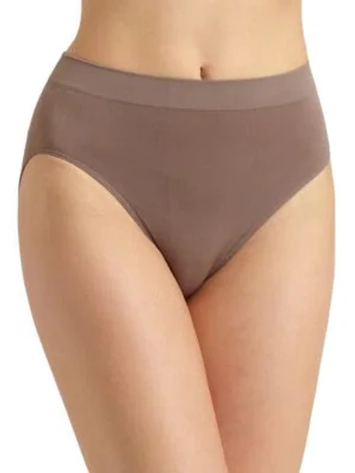 Wacoal B-smooth Hi Cut Brief Underwear 834175 In Cappuccino