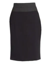 Akris Punto Elements High-waist Pencil Skirt In Black