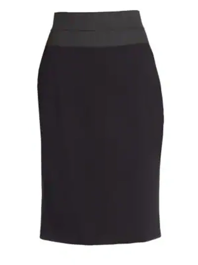 Akris Punto Elements High-waist Pencil Skirt In Black