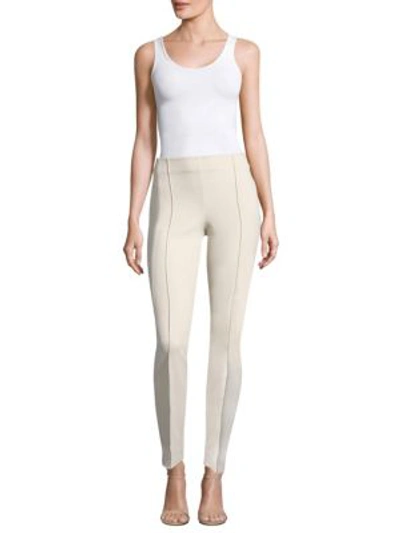 Lafayette 148 Acclaimed Stretch Gramercy Pants In Sand