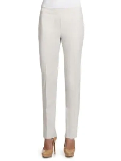 Lafayette 148 Fundamental Bi-stretch Bleecker Pant In White