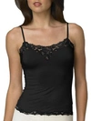 Josie Natori Aspire Lace-trim Lounge Camisole In Black