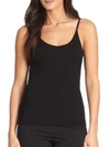 Lafayette 148 Mesh Jersey Camisole In Black