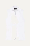 Akris Stretch Cotton-blend Top In White