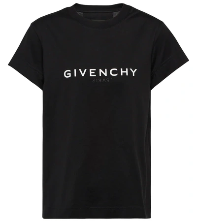 Givenchy Tufted 4g Logo Slim Fit Cotton T-shirt In Black