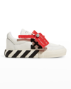 Off-white Kids' Arrows Vulcanised Leather Low-top Trainers 4-7 Years In White