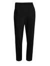 Eileen Fisher Rolled Cuff Slim Jersey Crop Pants In Black