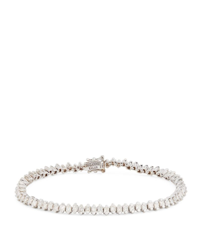 Suzanne Kalan 18-karat White Gold Diamond Tennis Bracelet