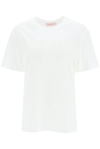 Valentino Logo-print Round-neck T-shirt In White