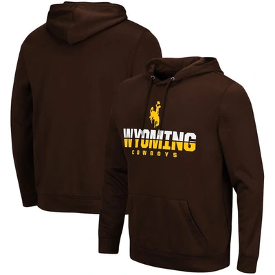 Colosseum Men's Brown Wyoming Cowboys Lantern Pullover Hoodie