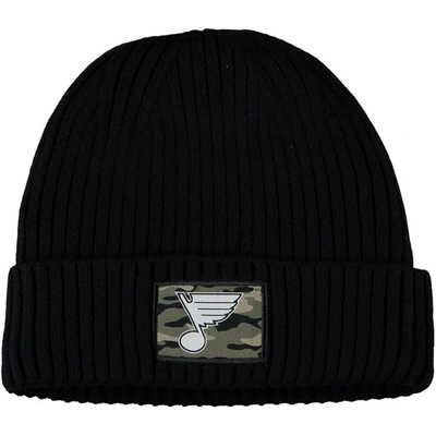 Adidas Originals Adidas Black St. Louis Blues Military Appreciation Cuffed Knit Hat