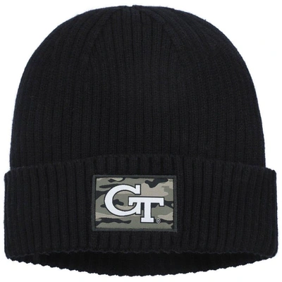 Adidas Originals Adidas Black Georgia Tech Yellow Jackets Military Appreciation Cuffed Knit Hat