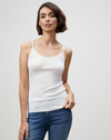 Lafayette 148 Mesh Jersey Camisole In White