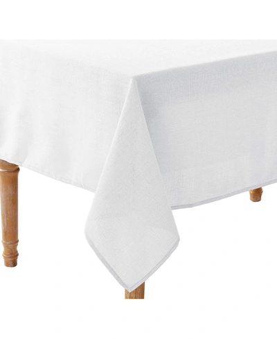 Violet Table Linens European Solid Pattern Tablecloth In White