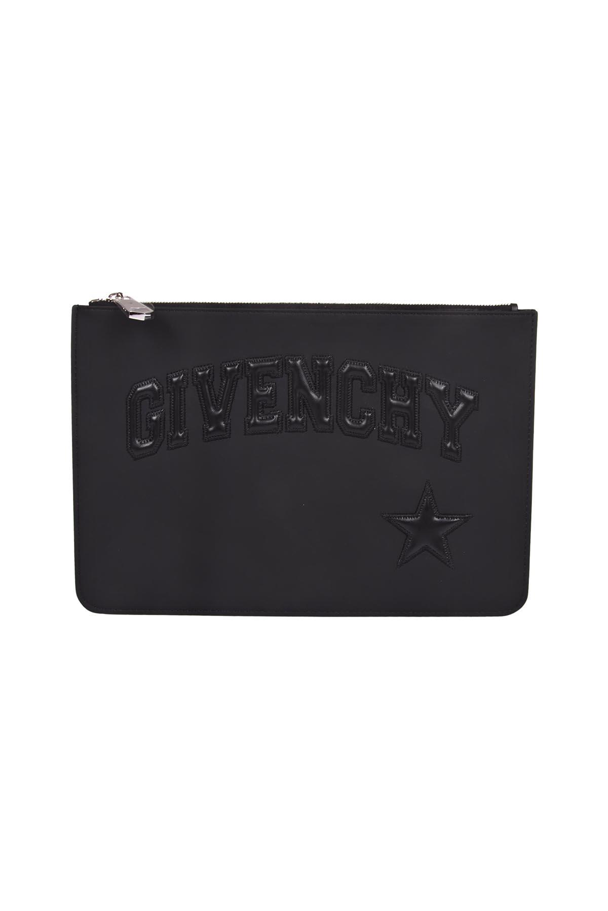 Givenchy Iconic Print Pouch M In Black 