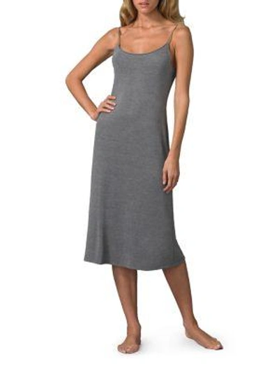 Natori Shangri-la Gown In Heather-grey