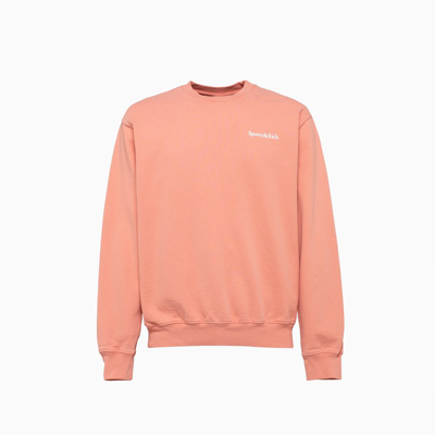 Sporty And Rich Club Branded Cotton-jersey Sweatshirt In Pink