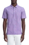 Bugatchi Men's Ooohcotton Tech Victor Marble Polo Shirt In Berry