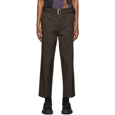 3.1 Phillip Lim / フィリップ リム Brown Patch Pocket Trousers In Espresso