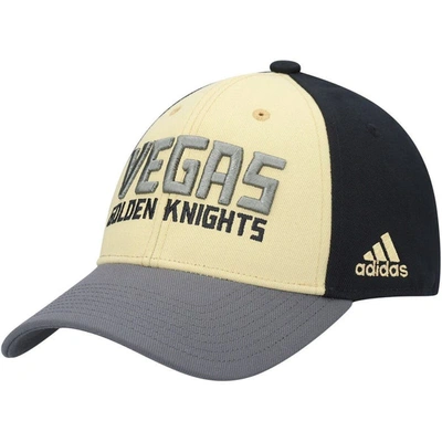 Adidas Originals Adidas Black Vegas Golden Knights Locker Room Adjustable Hat