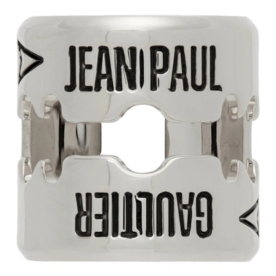 Jean Paul Gaultier Silver 'the Razor Blade' Ear Cuff In 91 Silver