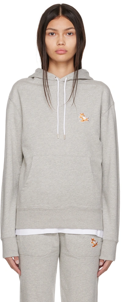 Maison Kitsuné Grey Chillax Fox Hoodie