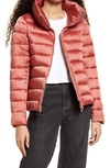 Save The Duck Elsie Waterproof Puffer Coat In Clay Pink