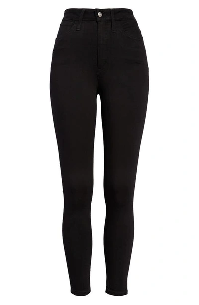 Madewell Curvy High Waist Skinny Jeans In Black Frost