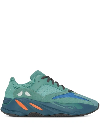 Adidas Originals Mens Fade Azure Yeezy Boost 700 V2 Lace-up Mesh And Suede Low-top Trainers 9.5 In Blue