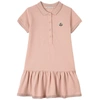 Moncler Girls Teen Pink Logo Polo Dress