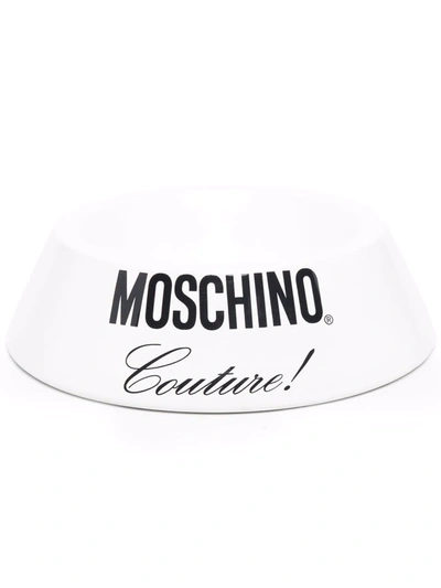 Moschino Logo-print Dog Bowl In White