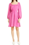 Kobi Halperin Stavy Blouson-sleeve Dress In Pink
