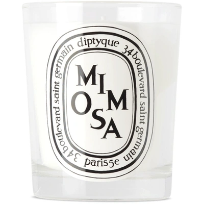 Diptyque Mimosa Candle, 190 G In White