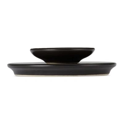 Marloe Marloe Black Vanity Plate Set In Charcoal Matte