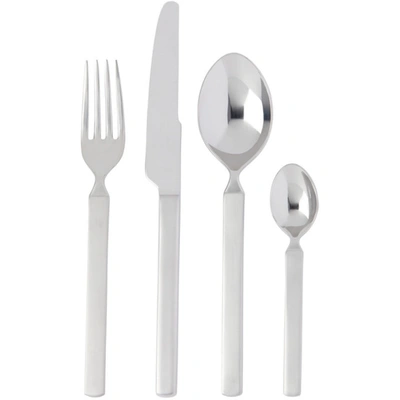 Alessi Silver Dry 24-piece Cutlery Set In Stainless Steel