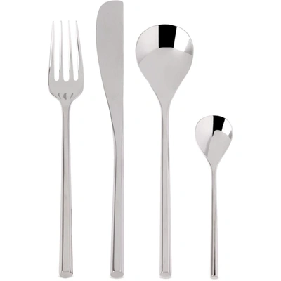 Alessi Silver Mu 24-piece Cutlery In Stainless Steel