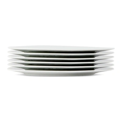 Alessi White Colombina 6-piece Dinner Plates