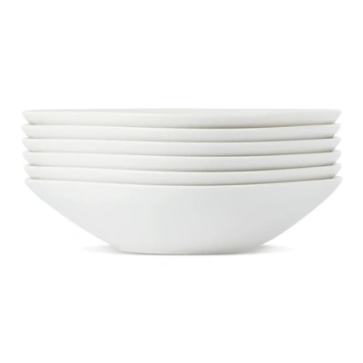 Alessi White Colombina 6-piece Soup Bowls