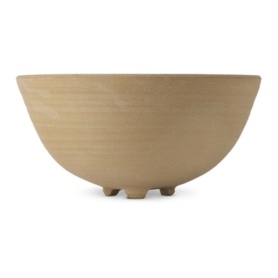 Lily Pearmain Ssense Exclusive Brown Serving Bowl In Nicotine Gold