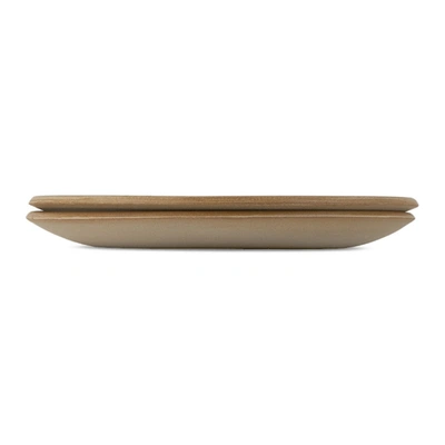Lily Pearmain Ssense Exclusive Brown Dinner Plate Set In Nicotine Gold