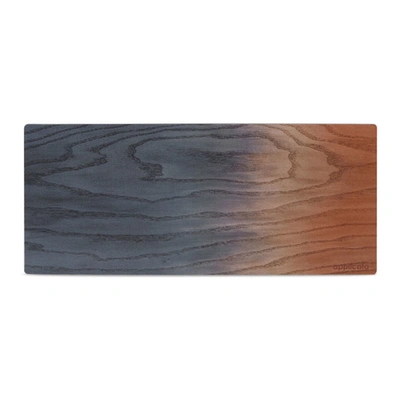 Applicata Blue & Red Large 'a Tribute To Wood' Tapas Board In Blue/red