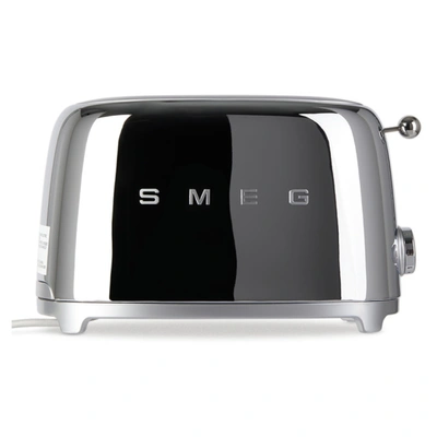 Smeg Silver Retro-style 2 Slice Toaster In Chrome