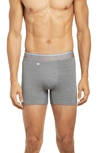 Mack Weldon Airknitx Performance Boxer Briefs In Grey Heather