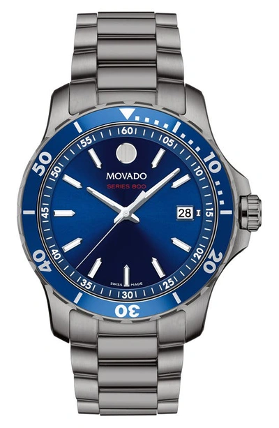 Movado Men's Series 800 Blue Dial Watch