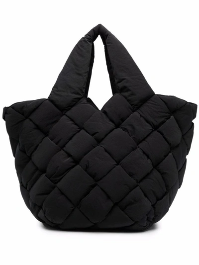 Bottega Veneta Black Polyester Travel Bag