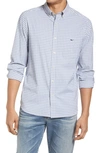 Vineyard Vines On The Go Gingham Performance Button-down Shirt In Tradewinds